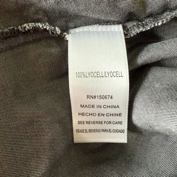 Billy T Soft Gray Frayed Hem Western Cowgirl Tunic Dress Acid Dyed Womens Size M - Picture 4 of 4